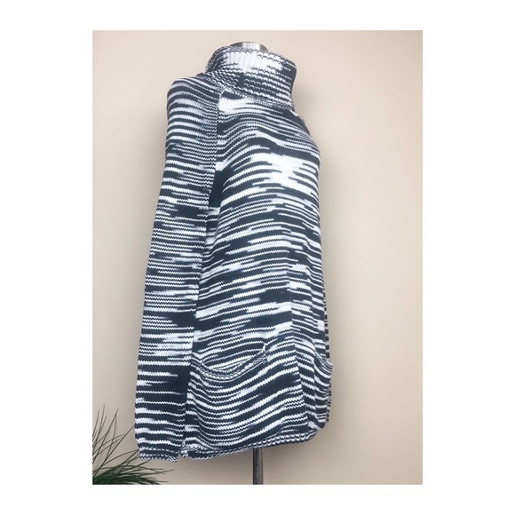 LUCKY BRAND STRIPE TURTLE NECK SWEATER S - Picture 3 of 5